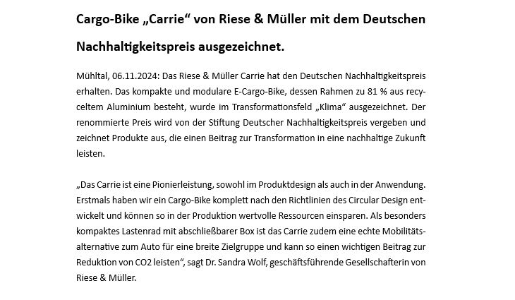 Riese&Müller Carrie Vario PLine75NM 545 WH