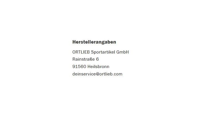 Ortlieb Lenkertasche Velo-Sling; 3L;