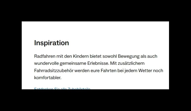 Hamax Kindersitz Caress Gepäckträger bis 22kg