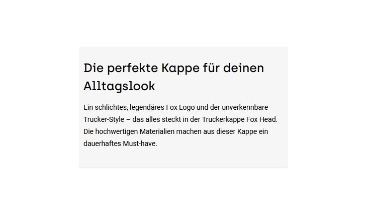 FOX Bekleidung Mütze Truckerkappe Uni