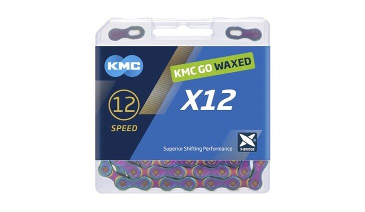 KMC Kette X12-126 WAXED Aurora Blue