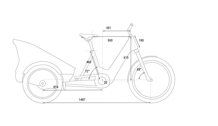 CUBE Bikes Trike Cargo Hybrid CX 300 1500 24" / 20": One Size