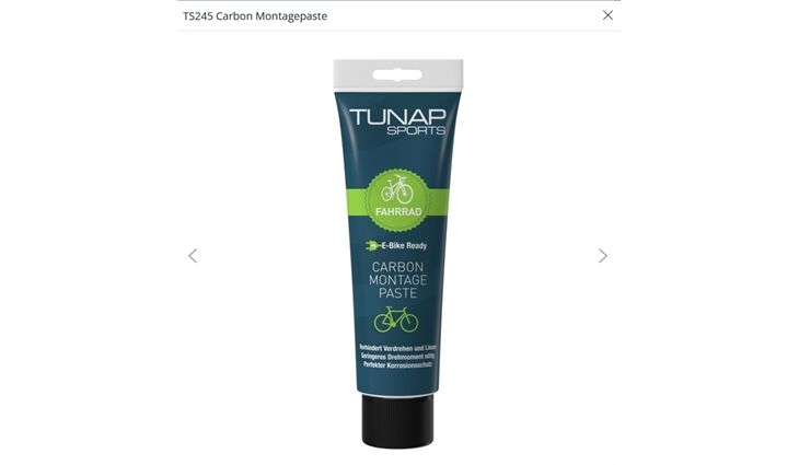 Tunap Carbon Montagepaste TS245 Tube 50Gramm