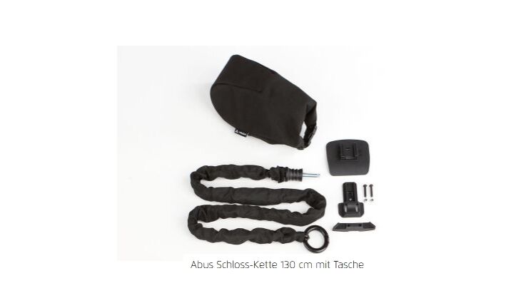 Riese&Müller Tasche + zusätzliche Schlosskette 130cm Vaude