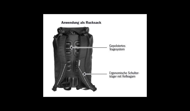 Ortlieb Packtasche-Rucksack Vario Lite 22L IP64 QL 2.1