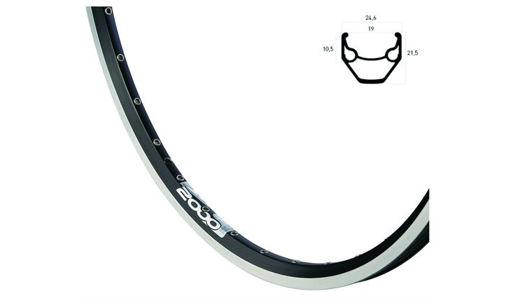 RYDE Vorderrad 28 19-622 Rigida ZAC 2000 Nabendynamo31