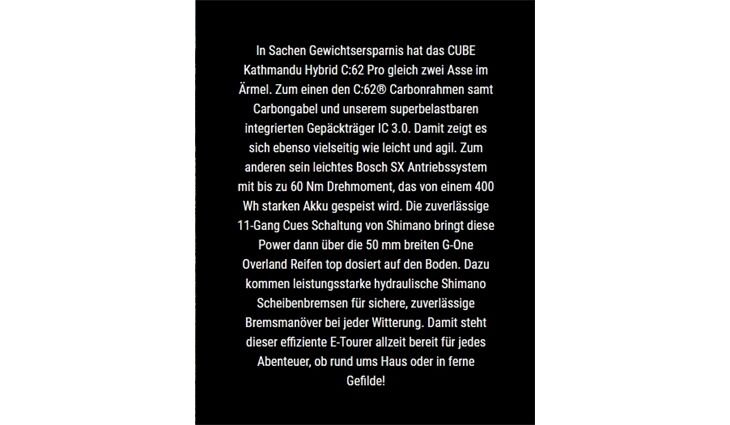 CUBE Kathmandu Hybrid C:62 Pro SX400X 50 18,3kg Diama26