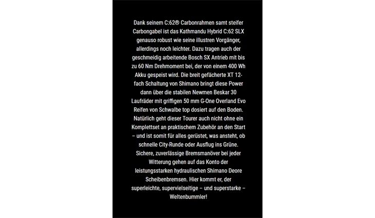 CUBE Kathmandu Hybrid C:62 SLX SX400X 54 17,0kg Diama26