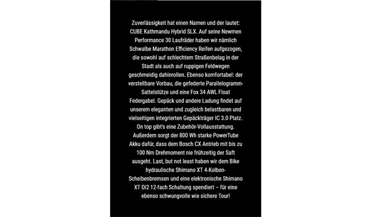 CUBE Kathmandu Hybrid SLX CX38 800 DI2 Diaman 62 2026