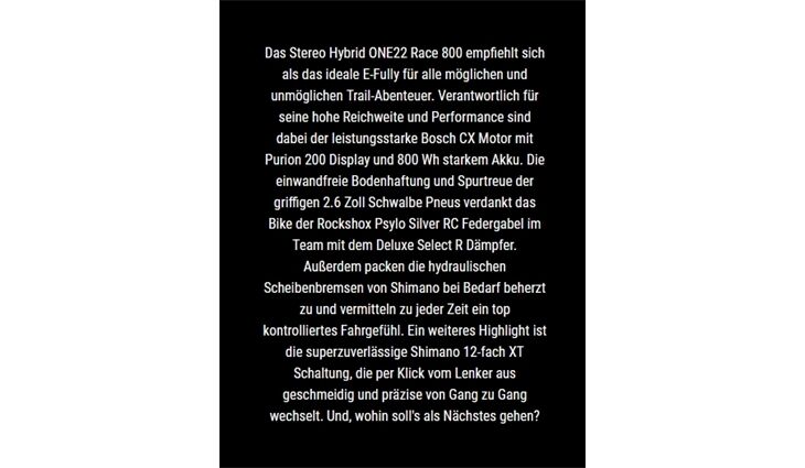 CUBE Stereo Hybrid ONE22 Race CX38-800 M 2026