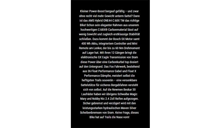 CUBE AMS Hybrid ONE44 C:62 One SX400X L AXS 18,7 2026