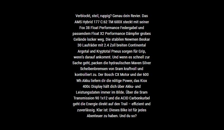 CUBE AMS Hybrid 177 C:62 TM CX38 600X M 21,9kg 2026
