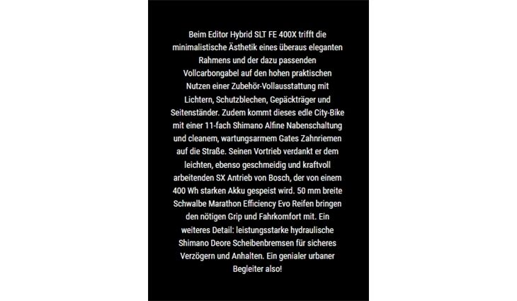 CUBE Editor Hybrid SLT 400X FE Diaman 58cm 19,3kg 2026