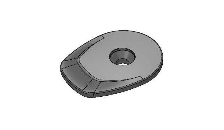 ACROS Steuersatzl Cube Abschlusskappe, Topcap, 23_HE