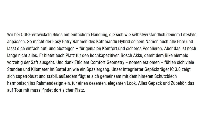CUBE Gebraucht Kathmandu Hybrid ONE 750 50cm 2024