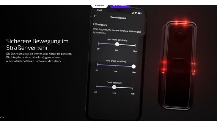 ASA Kamera Ride Safety System RS 1000 (Rückspiegel)