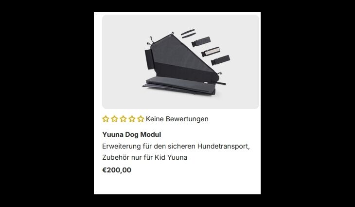 CROOZER Anhänger Yuuna Grundmodell Modular auf Bestellung