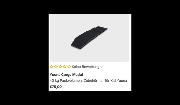CROOZER Anhänger Yuuna Grundmodell Modular auf Bestellung