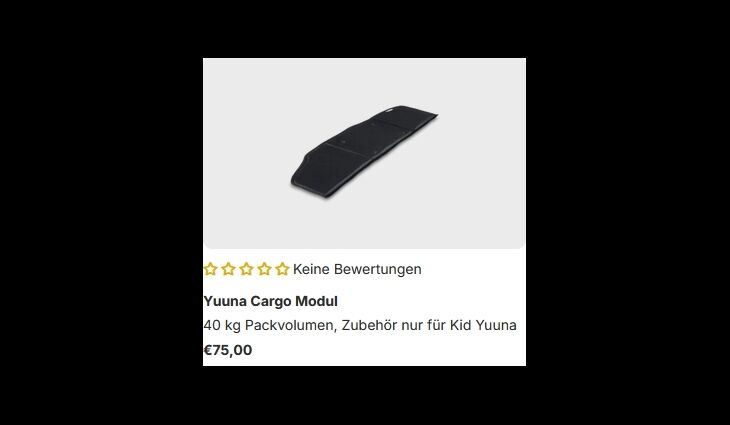 CROOZER Anhänger Yuuna Grundmodell Cafgomodul