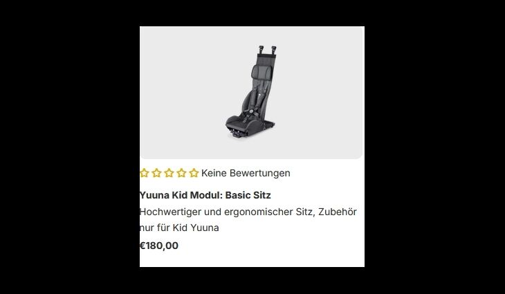 CROOZER Anhänger Yuuna Grundmodell Modular auf Bestellung