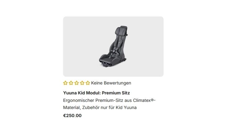 CROOZER Anhänger Yuuna Grundmodell Basicsitz