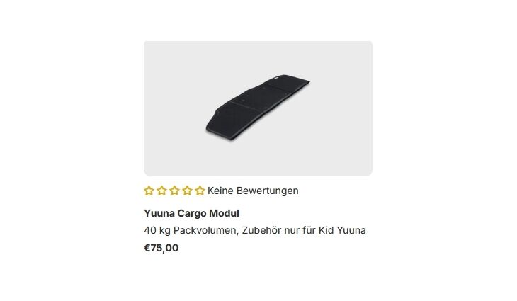 CROOZER Anhänger Yuuna Grundmodell Basicsitz