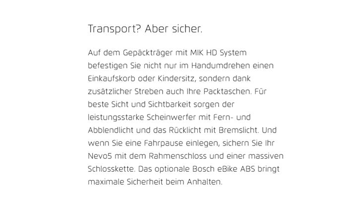 Riese&Müller Nevo5 Vario 45 CX38 800WH+250WH Kiox5 ABS Sonder