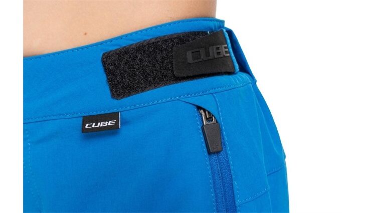 CUBE MTB Baggy Short ROOKIE X Actionteam topas blue S