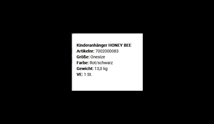 Burley Kinderanhänger HONEY BEE 2 Kinder 11,4kg 2026