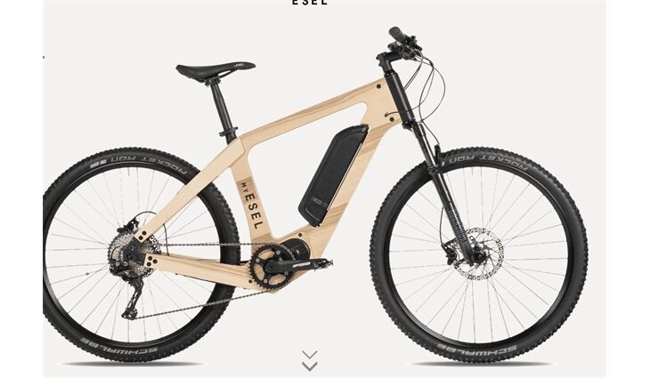 my Esel Elektro Mountain Pure M Holzrad Brose 522WH
