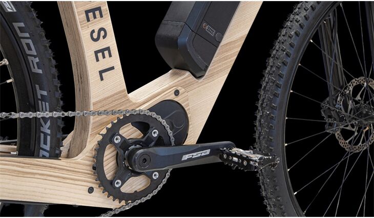 my Esel Elektro Mountain Pure M Holzrad Brose 522WH