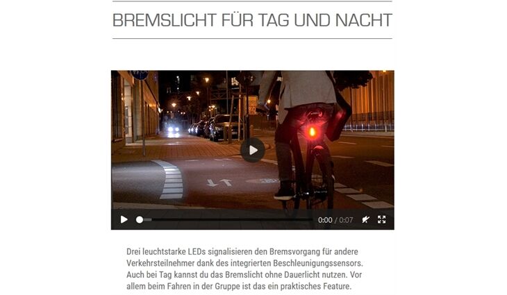 SIGMA Rücklicht LED Blaze mit Bremslicht