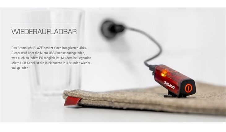 SIGMA Rücklicht LED Blaze mit Bremslicht