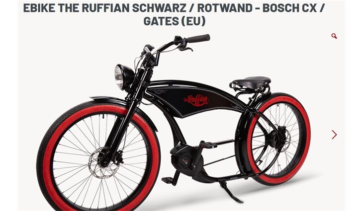 Ruff Cycles Elektro Ruffian Lackschaden Sonderpeis
