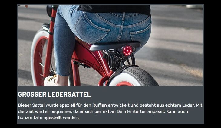 Ruff Cycles Elektro Ruffian Lackschaden Sonderpeis