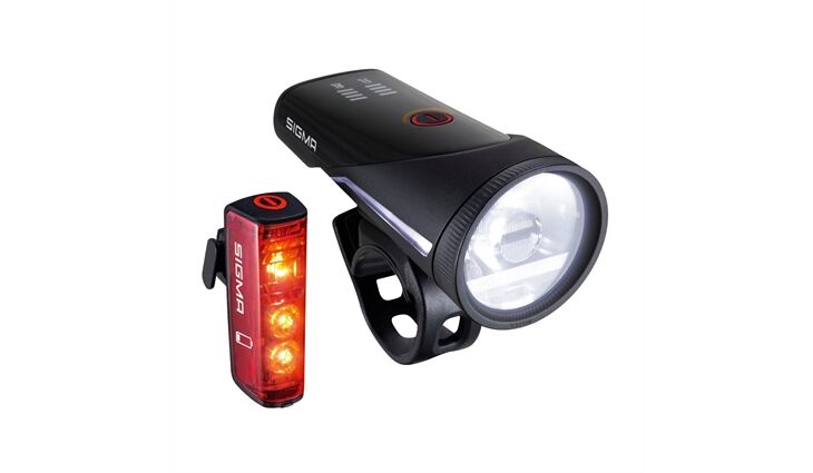 SIGMA Lichtset Aura 100 LED Akkuleuchten USB+Blaze Link