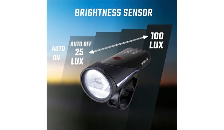 SIGMA Lichtset Aura 100 LED Akkuleuchten USB+Blaze Link
