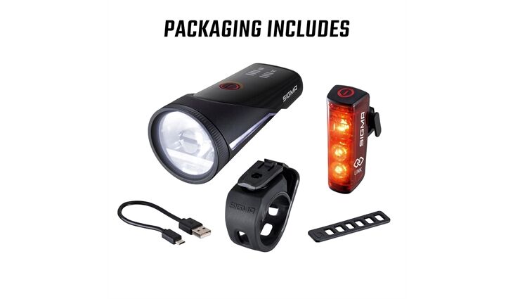 SIGMA Lichtset Aura 100 LED Akkuleuchten USB+Blaze Link