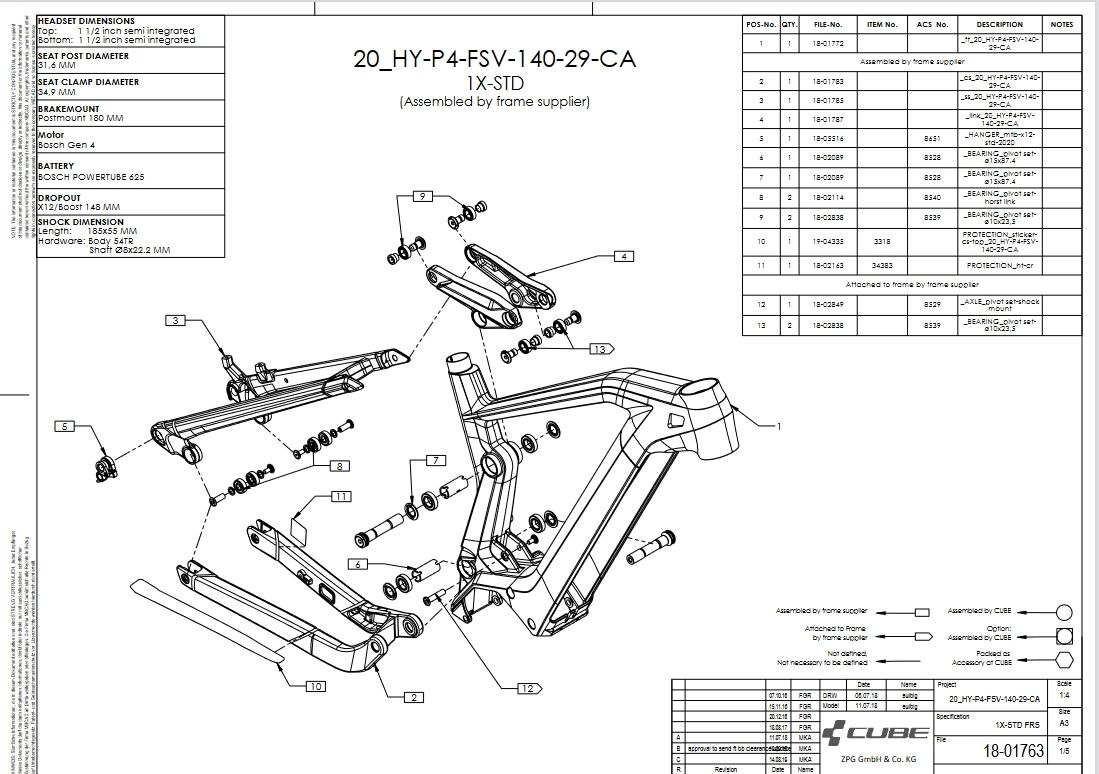 Lagerset Horst Link (18-02114) - Fahrrad Bruckner - 74080