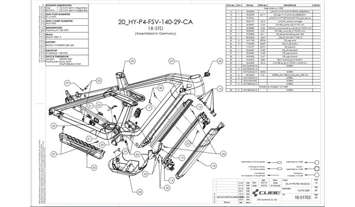 CUBE ACS Motorabdeckung Stereo Hybrid HPC (18-05599) 20-22