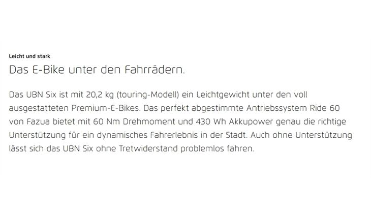 Riese&Müller Elektro UBN Six Silent 45cm 21kg mit Rahmenschloß