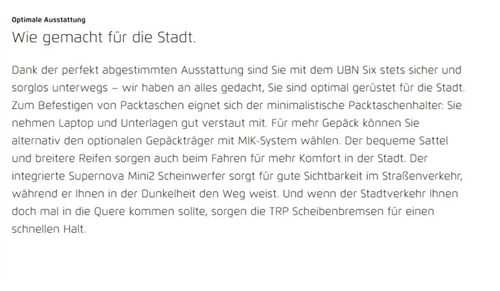 Riese&Müller Elektro UBN Six Silent 45cm 21kg mit Rahmenschloß