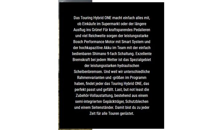 CUBE E Touring Hybrid ONE 625 62 cm / XL 2023/24