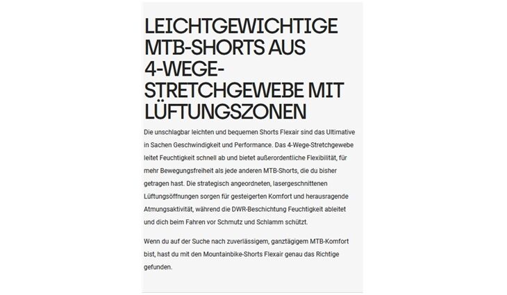 FOX Bekleidung Hose Short Flexair Gr 34