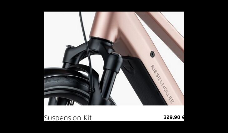 RieseundMüller UBN Seven Vario 45cm Susp Kit, Gepäcktr,Rschloß