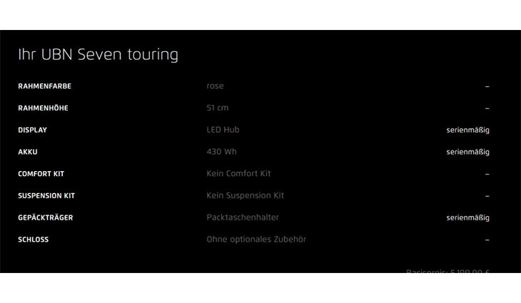 Riese&Müller UBN Seven Touring 51cm Rahmenschloß
