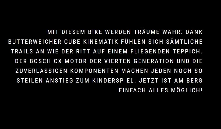 CUBE Stereo Hybrid 140 HPC SLX 750 L 20" 2023/24