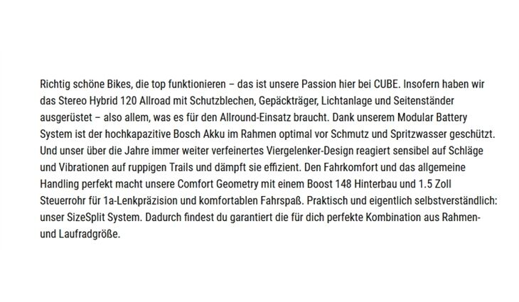 CUBE Bikes E Stereo Hybrid 120 SLX Allroad750 M 2024