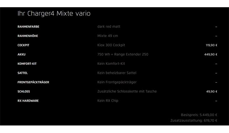 Riese&Müller Charger4 Mixte Vario 49cm 250WH/Kiox300/Kette