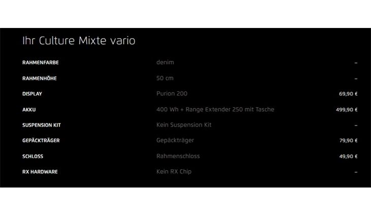 Riese&Müller Culture Mixte Vario 50cm SW 400WH Sonder